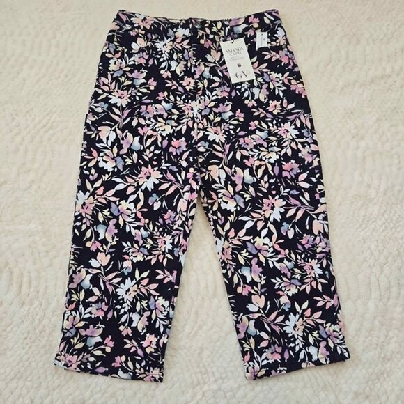 Gloria Vanderbilt Amanda Capri Built-in Slimming Panel NEW Women's Size 10 #830 - Picture 1 of 9